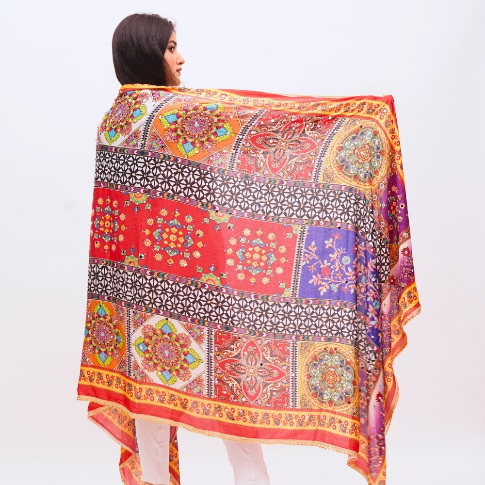 Digital print dupatta 
