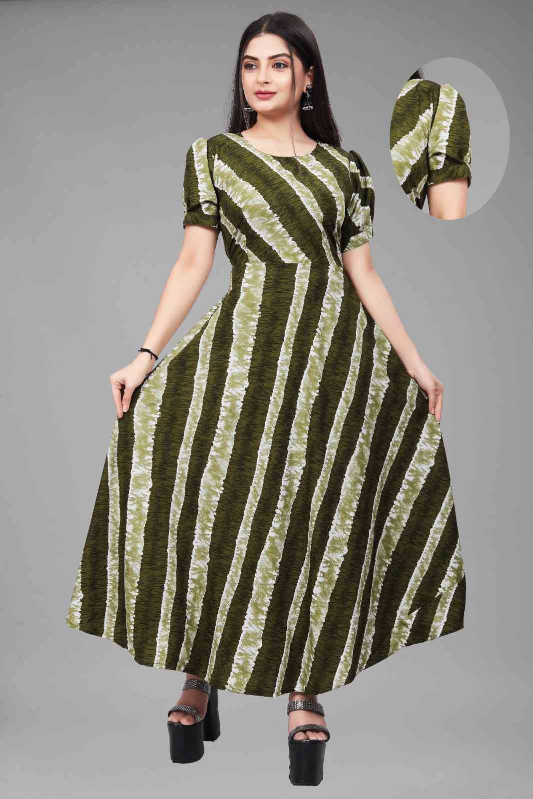 Classic stripes women dress 