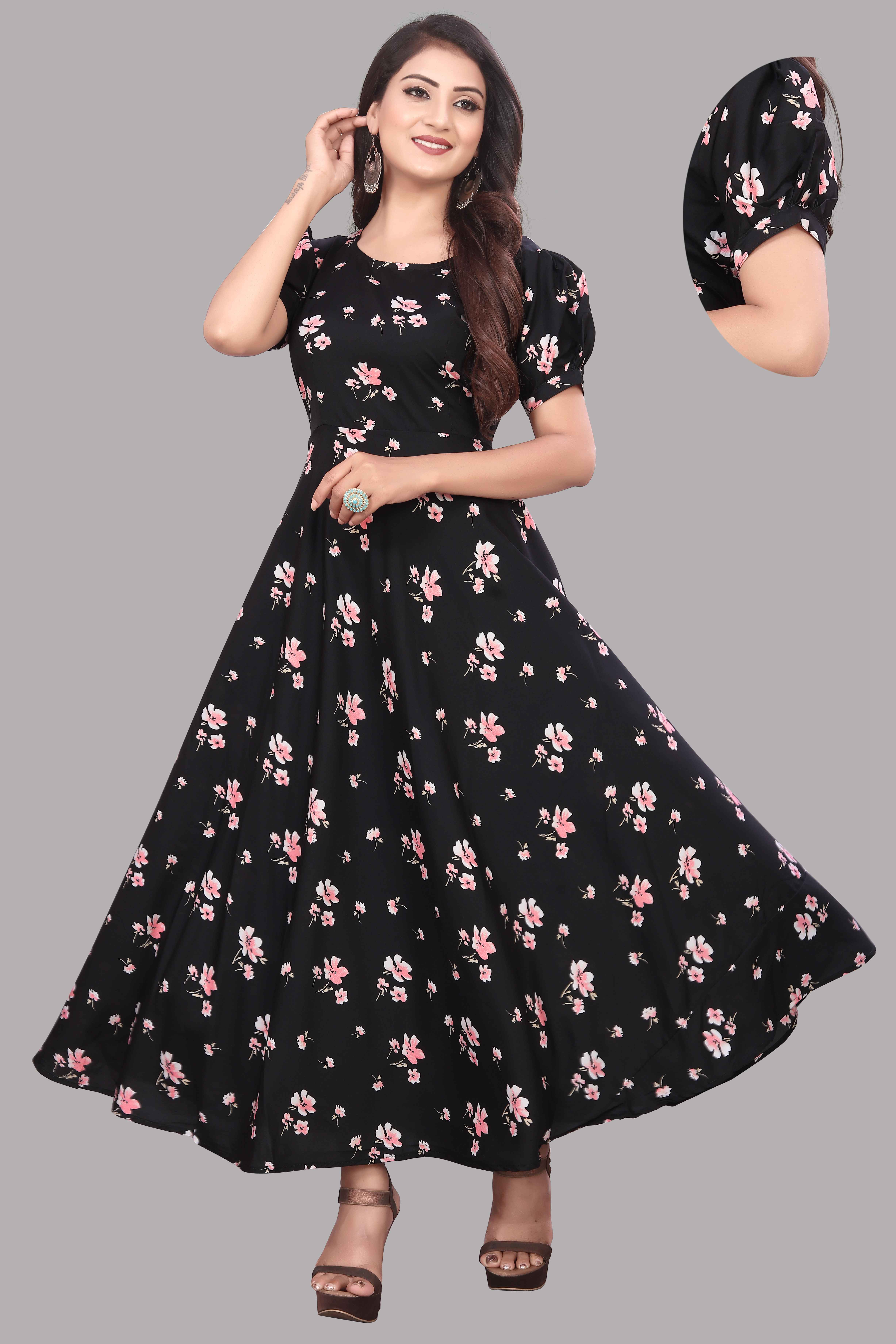 Women flower print dresses