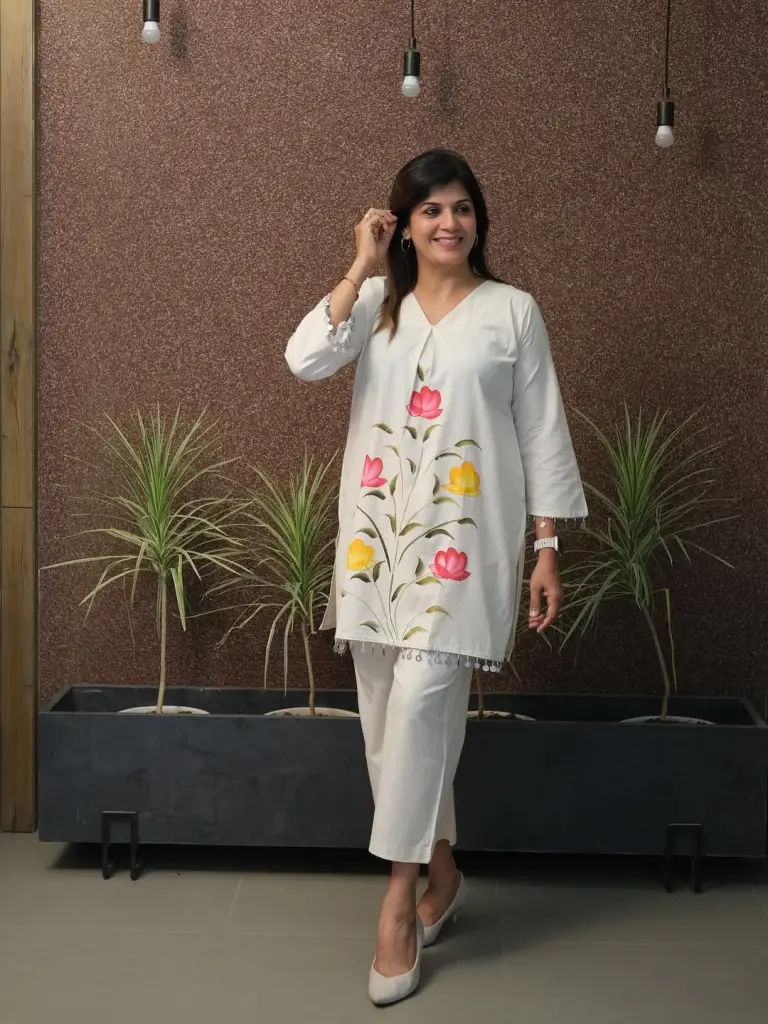 Pure Cotton Flex Brush Print Coord Set