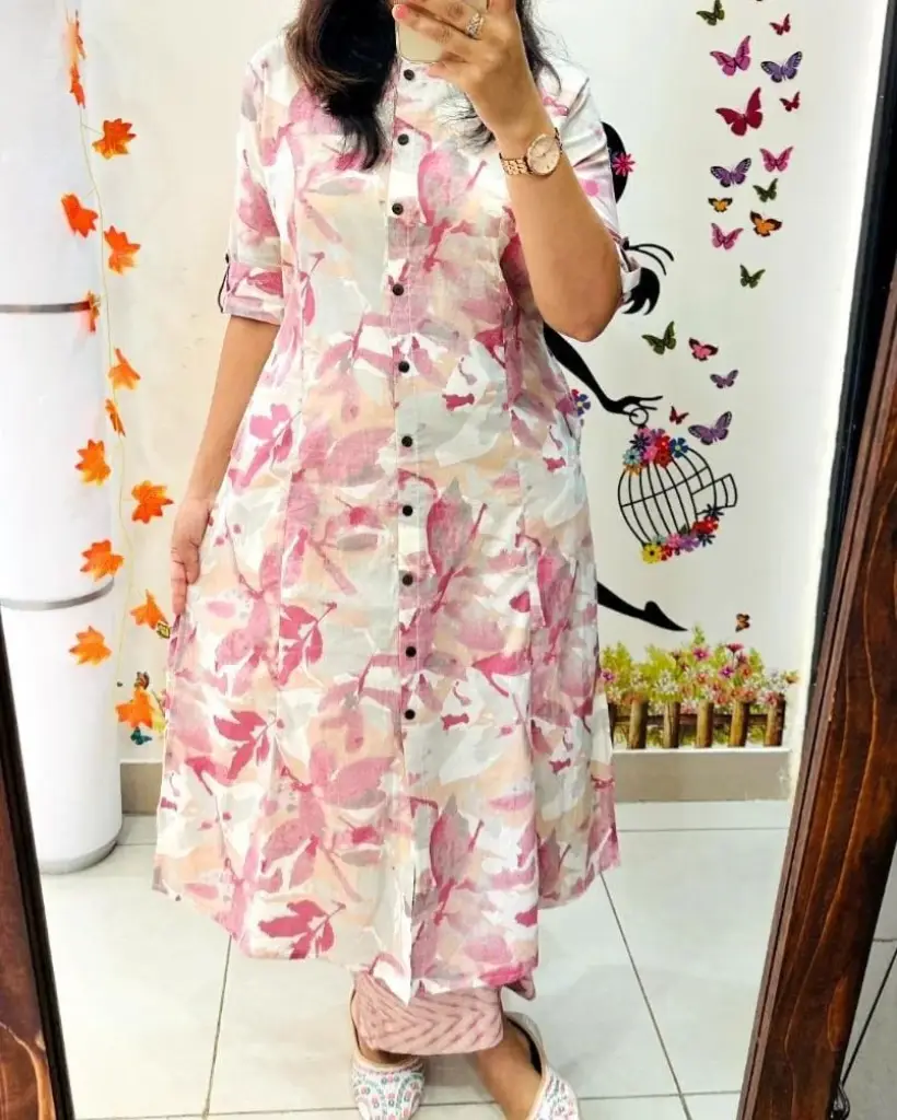 Elegant A-Line Co-ord Set with Ankle-Length Pants