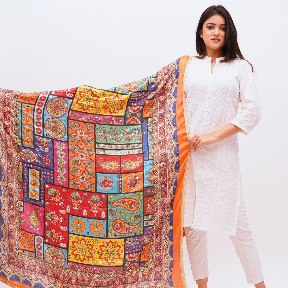 Digital print dupatta 