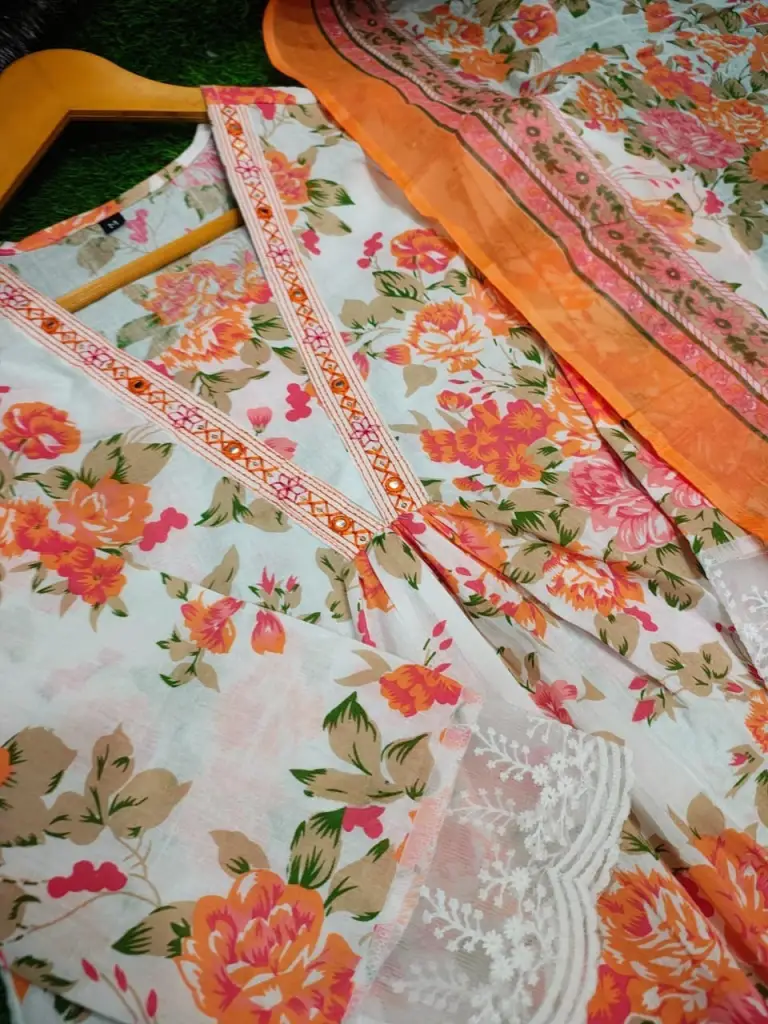 Emerald Bloom Anarkali Set