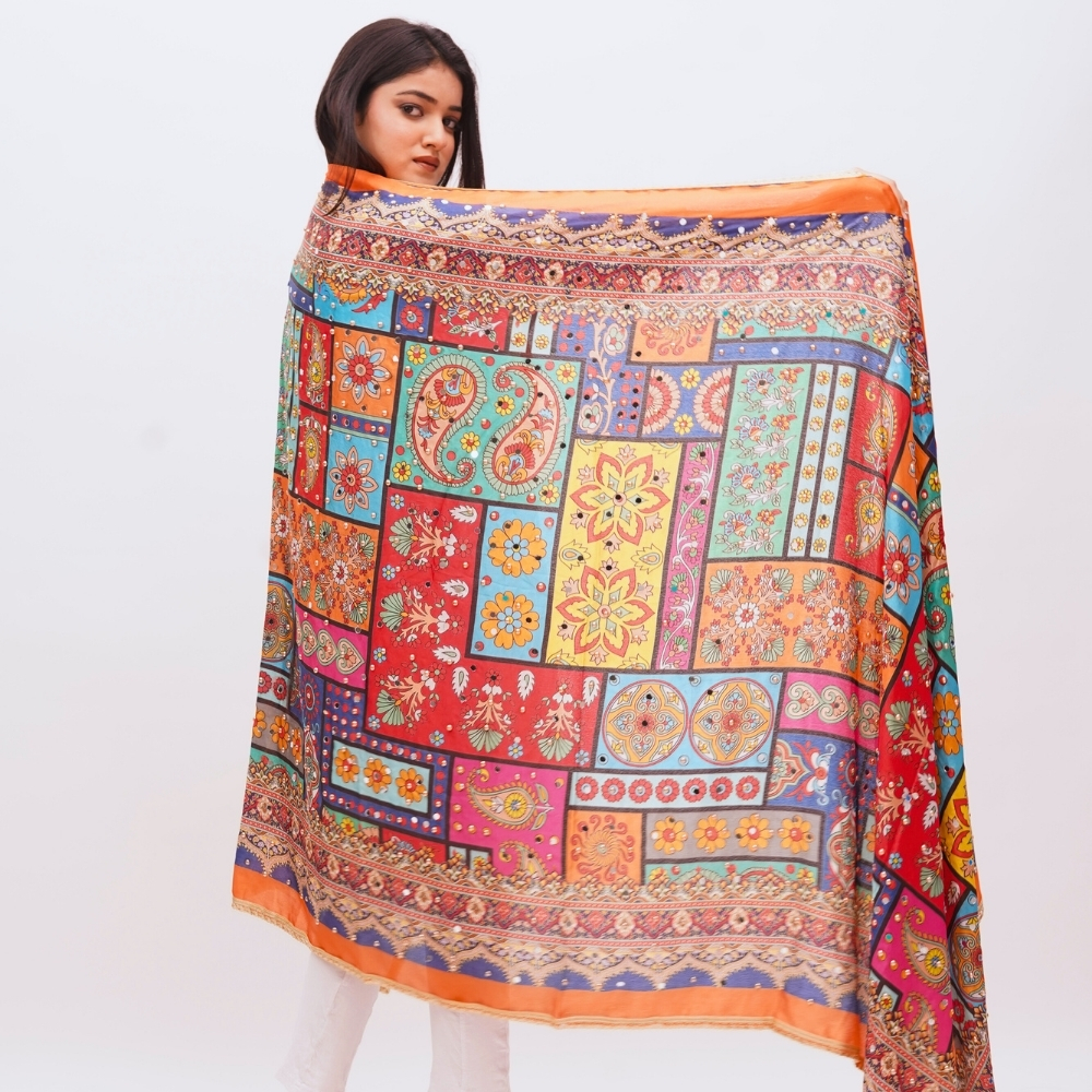 Digital print dupatta 