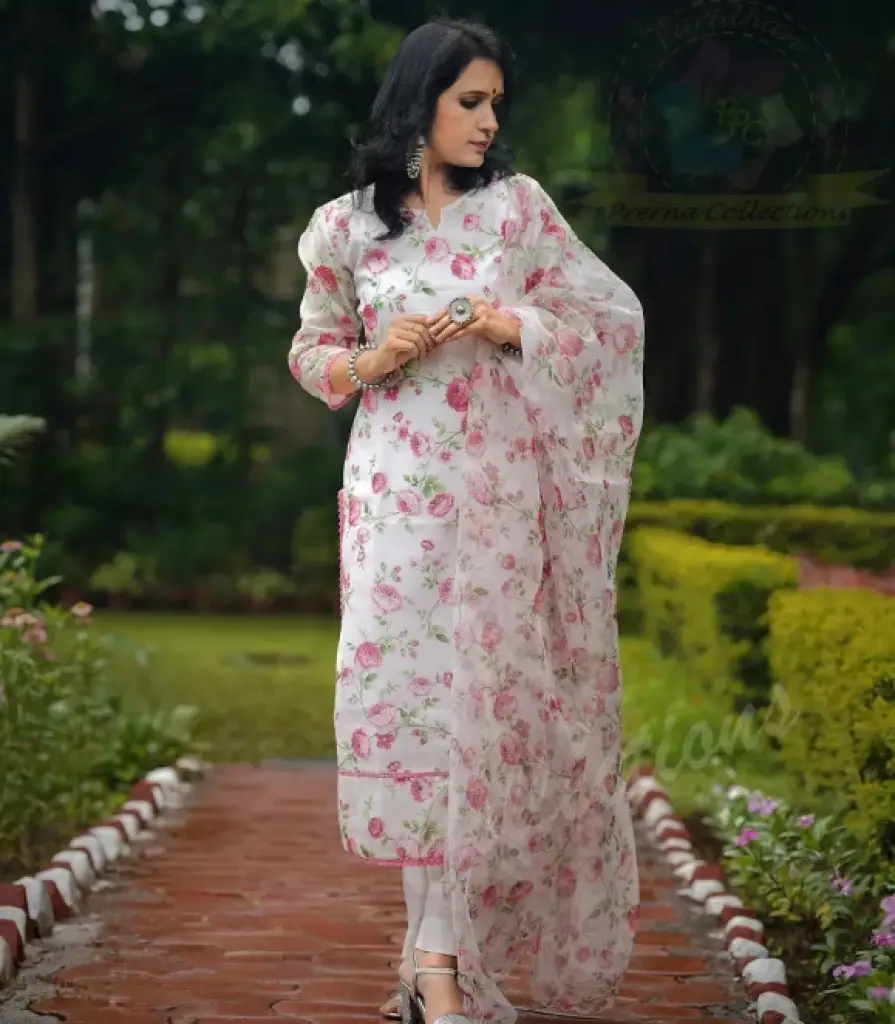 Summer collection floral print suit set