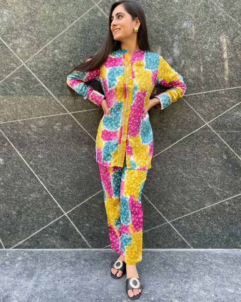 Radiant Pop Rayon Co-Ord Set