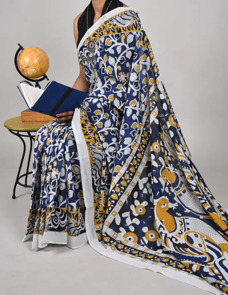Cotton printed saree