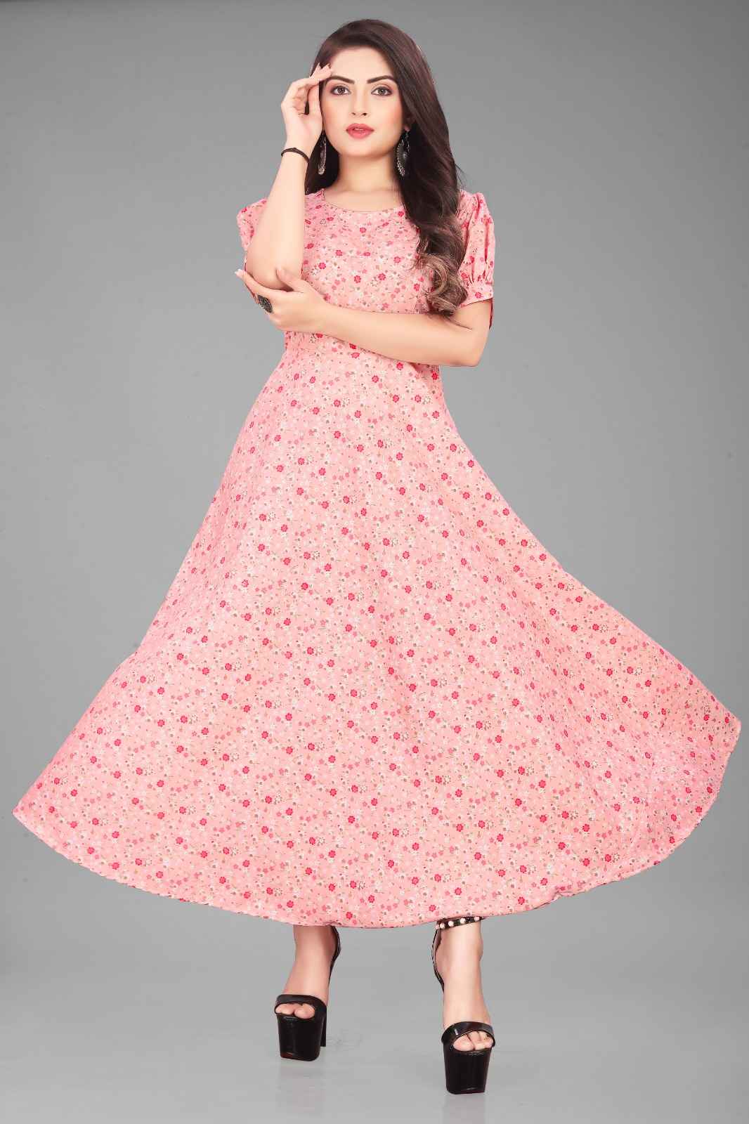Floral Dusk Elegance Dress
