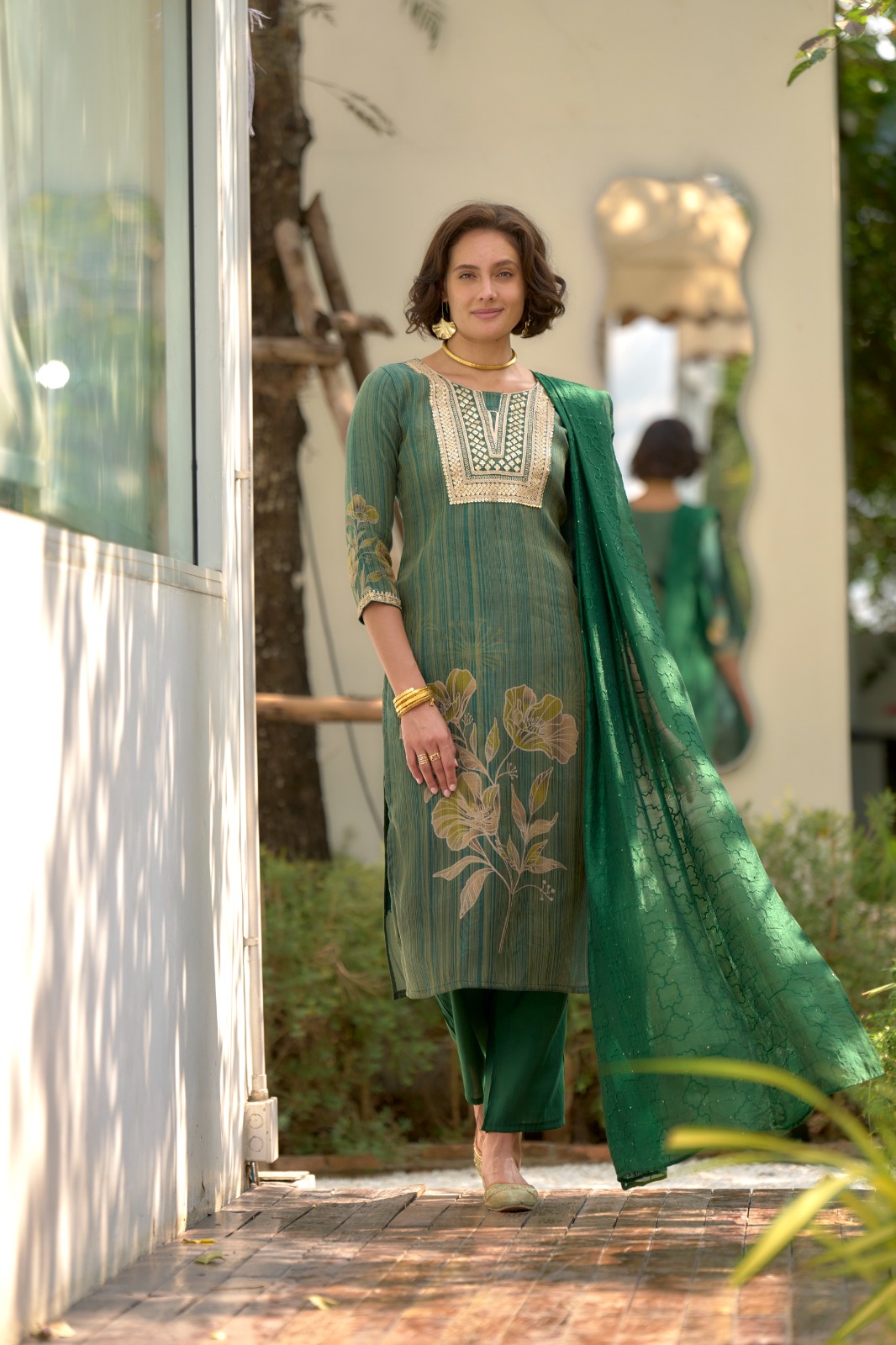 Kurti with Pant Dupatta Set
