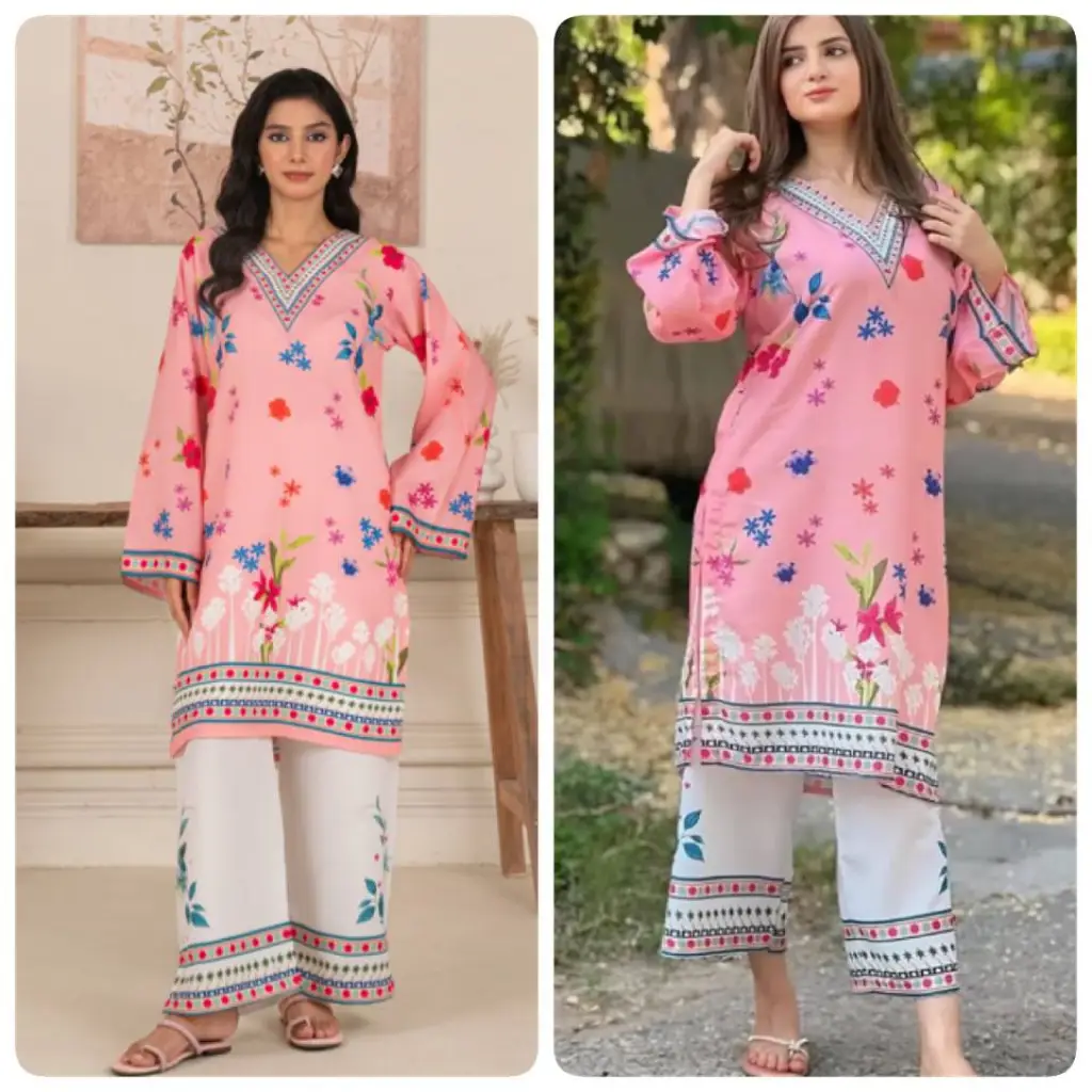 Blossom Bloom Digital Printed Co-ord Set with Palazzo