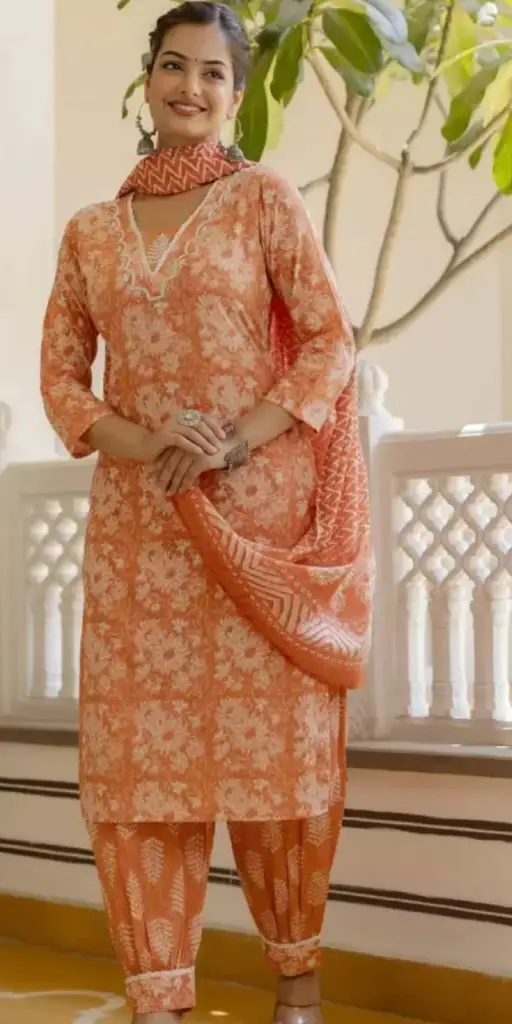 Afghani Kurta with Dupatta Set