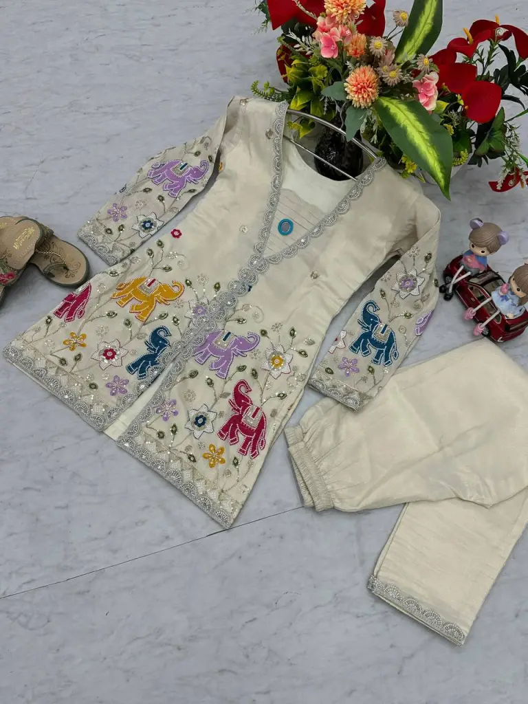 Regal Forest Embroidered Co-Ord Set 